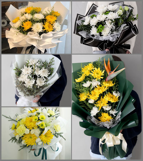 江苏盐城东台市开发区白事花束代送